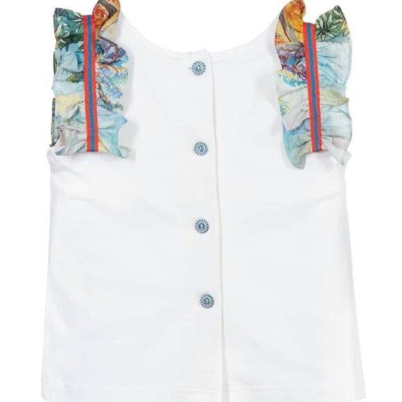 LITTLE GIRLS TROPICAL PRINT T-SHIRT ANALIA - Picture 2 of 3